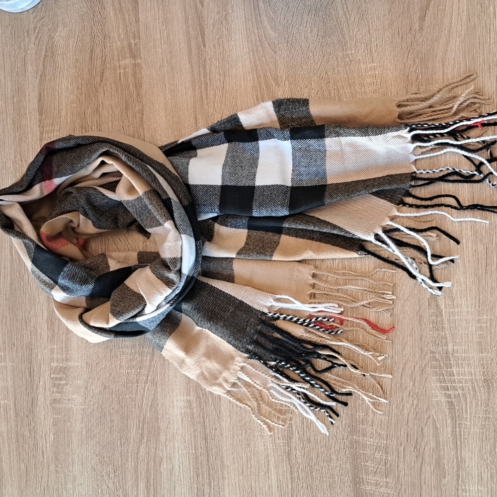 Pashmina 100% Cashmere Plaid Scarf